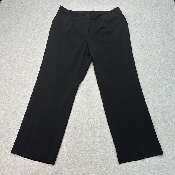 Maggie Barnes For Catherines Dress Pants SZ 18W  Right Fit Black Curvy High Rise - Picture 1 of 12